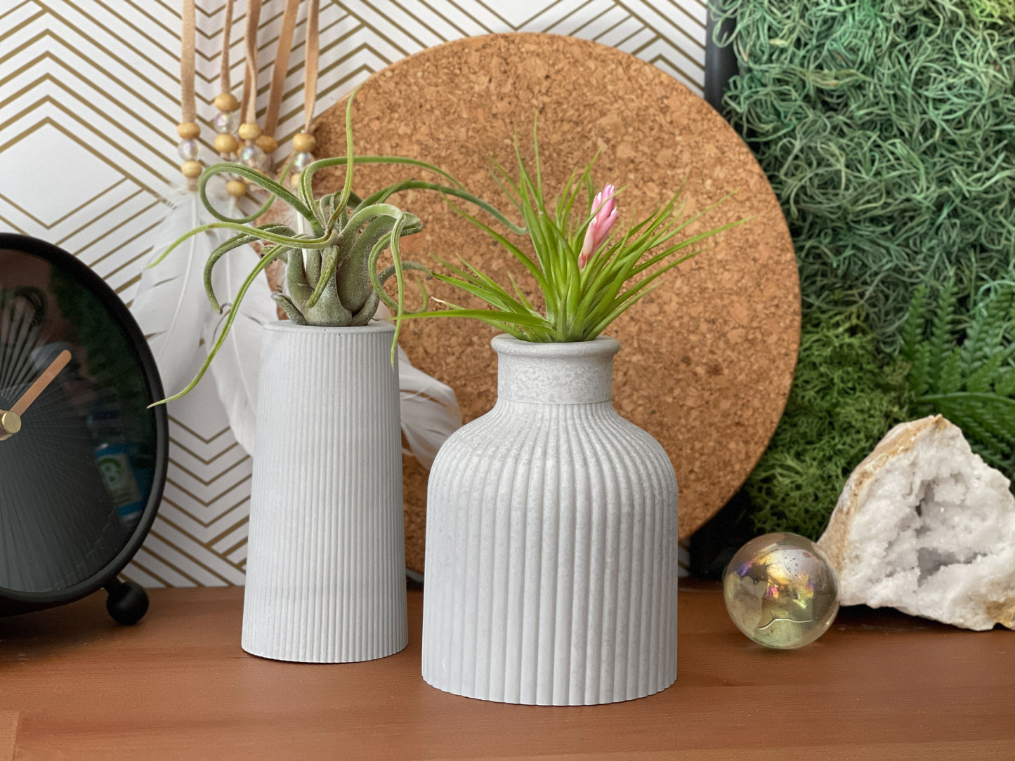 Handmade Concrete Planter – Minimalist Succulent & Herb Pot