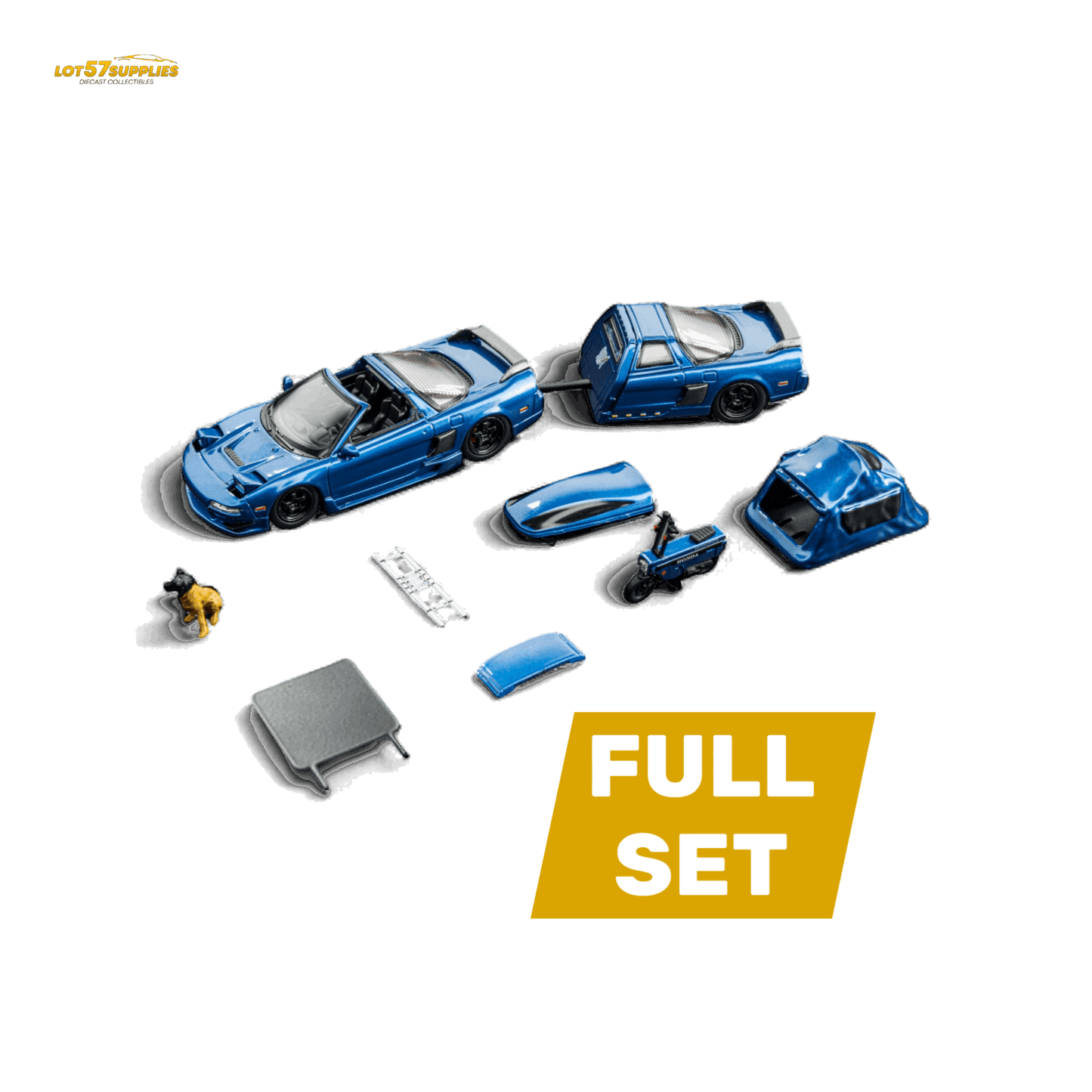Findclassically NSX TRA - Transparent Blue FULL Set 1:64