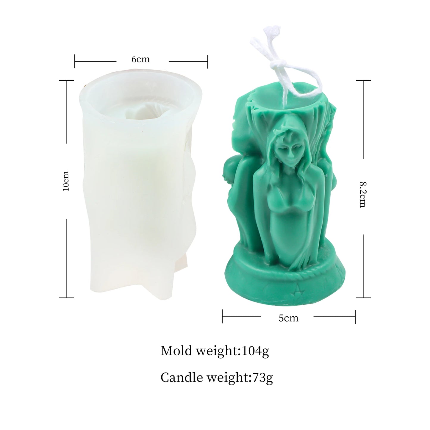 Ancient Goddess Silicone Mold - Aromatherapy & Candle Crafting Tool