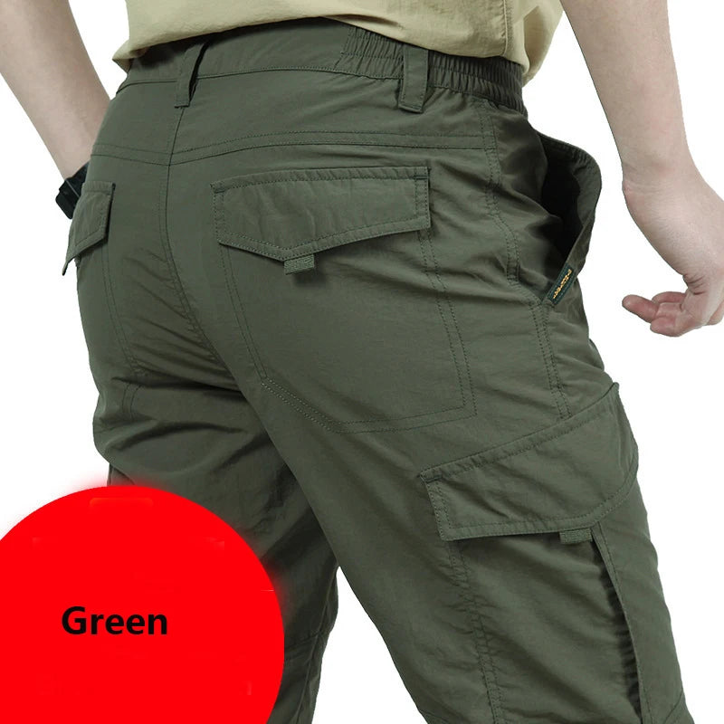 Men's Tactical Cargo Pants - Waterproof & Quick Dry