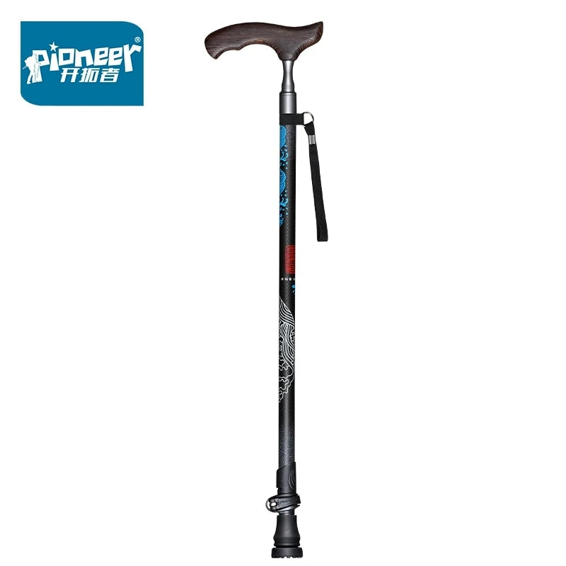 Ultralight Carbon Fiber T-Handle Walking Stick - 219g