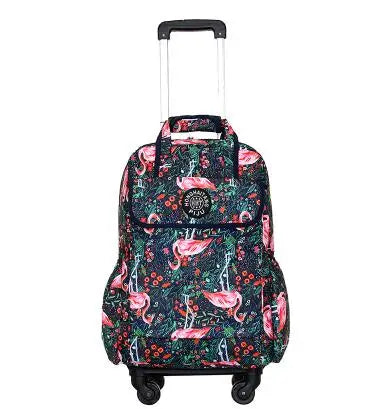 Women’s Oxford Travel Trolley Bags | Wheeled Rolling Backpacks