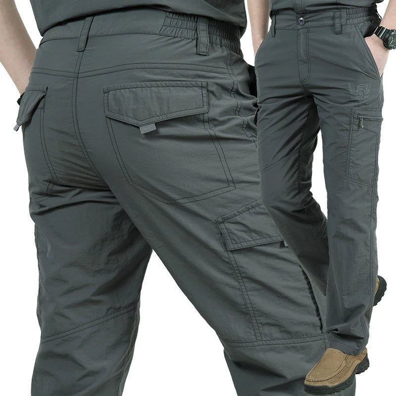 Men's Tactical Cargo Pants - Waterproof & Quick Dry
