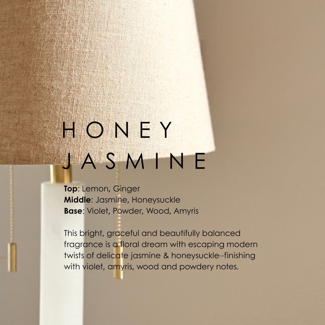 Honey Jasmine Soy Candle – Floral, Fresh & Graceful Aroma