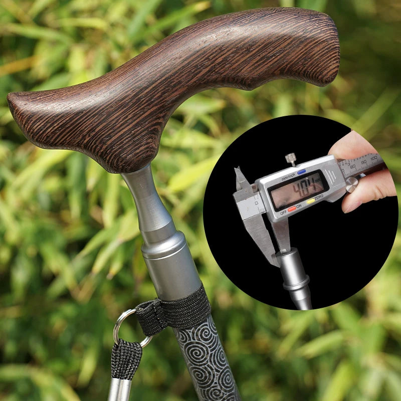 Ultralight Carbon Fiber T-Handle Walking Stick - 219g