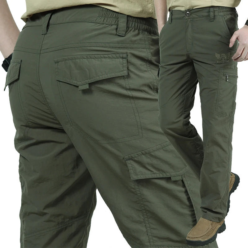 Men's Tactical Cargo Pants - Waterproof & Quick Dry