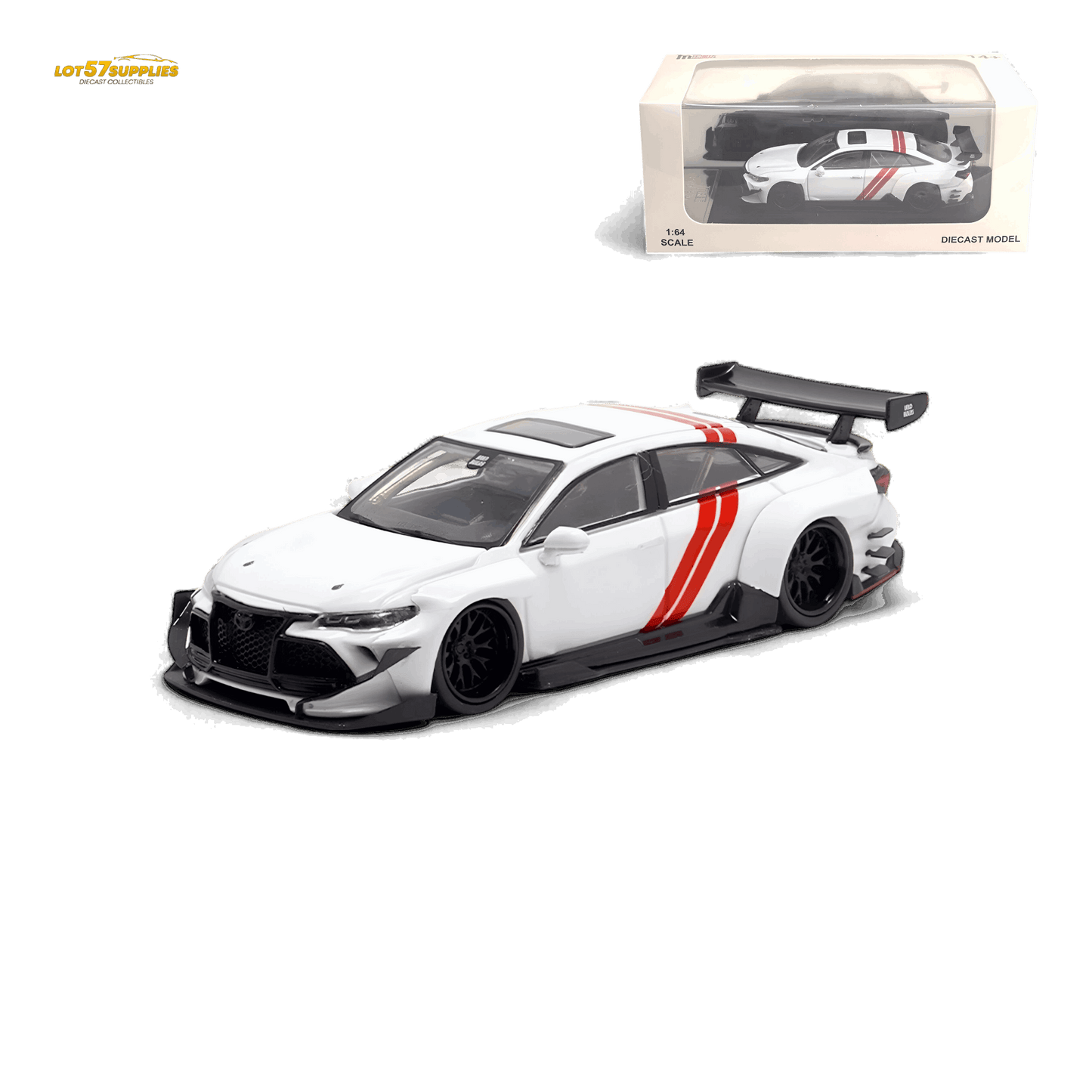 LMF Toyota Avalon Modified Concept - White Livery 1:64