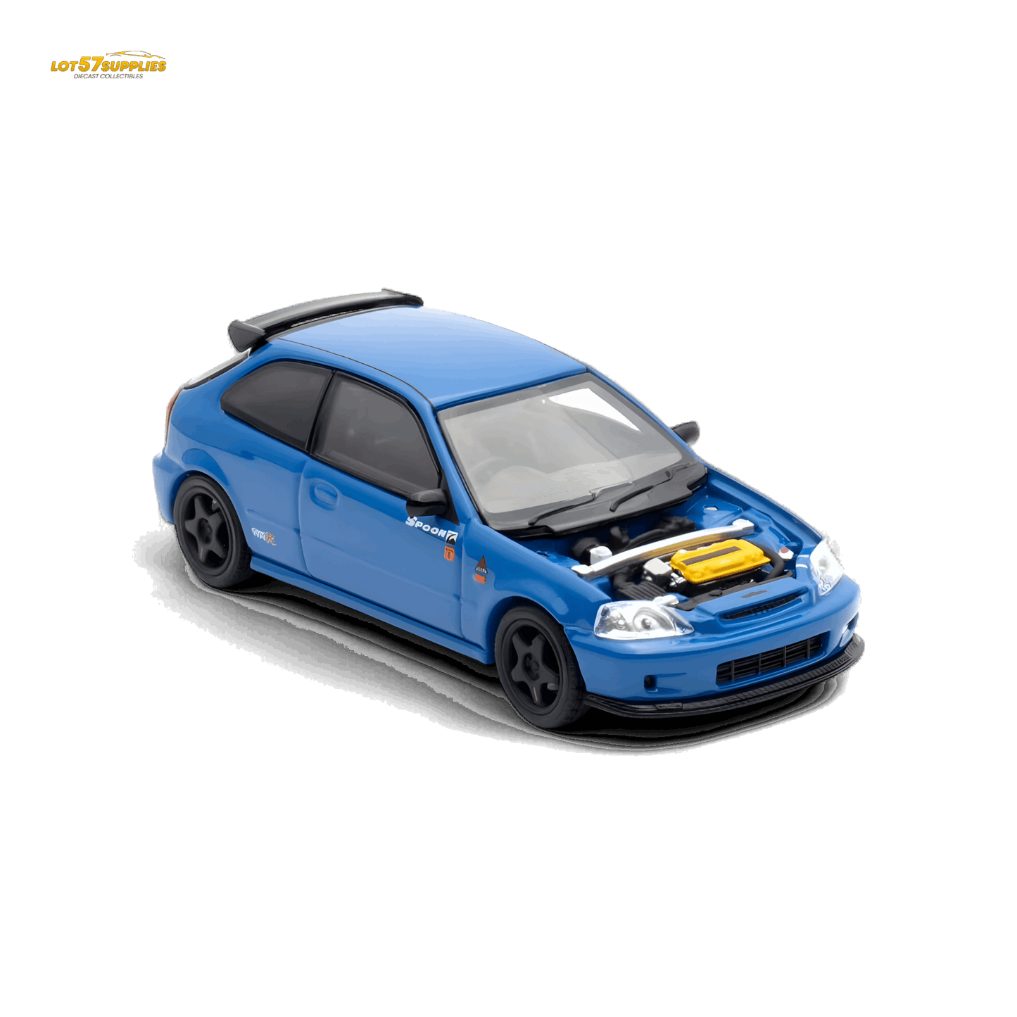 Motorhelix Honda Civic EK9 Malaysia Limited Edition - Blue 1:64