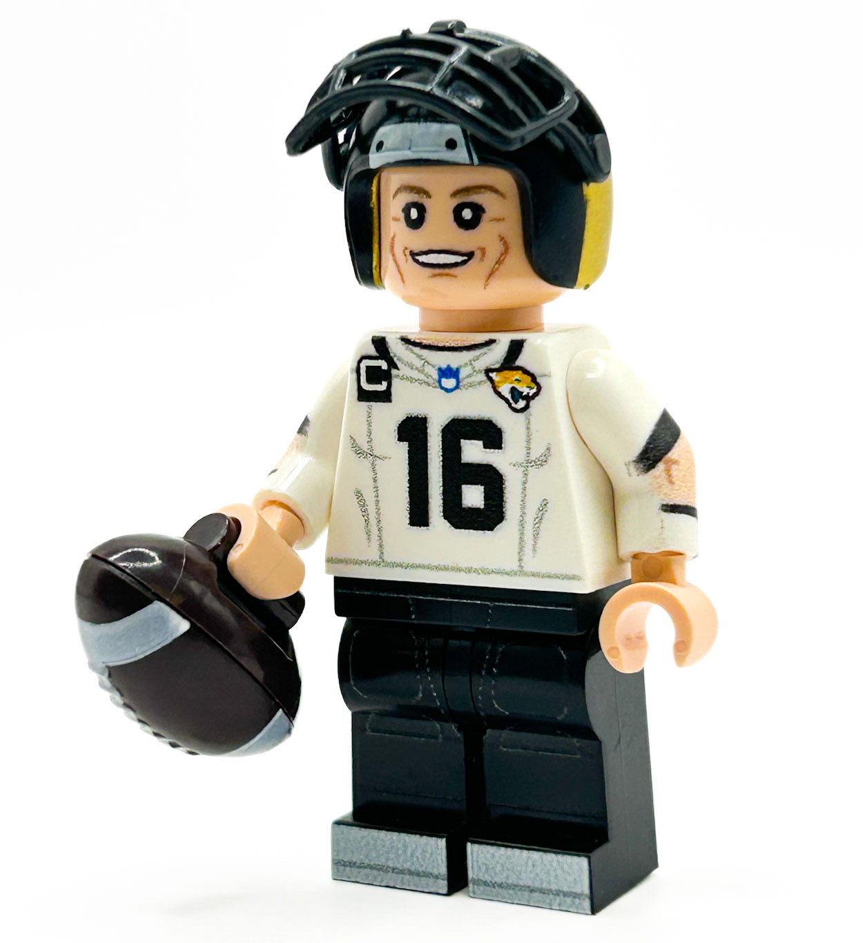 QB Jax Football Player Minifig – Custom LEGO® Parts