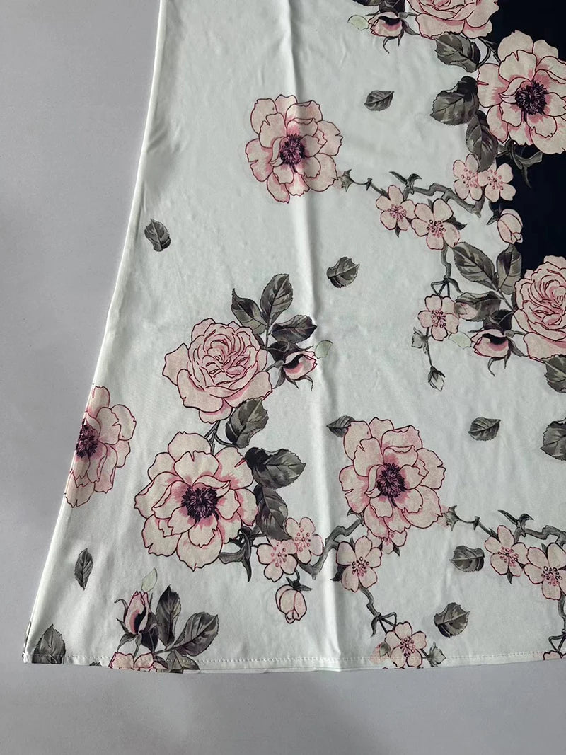 Cross Border V-Neck Sleeveless Dress - Sexy Printed Large