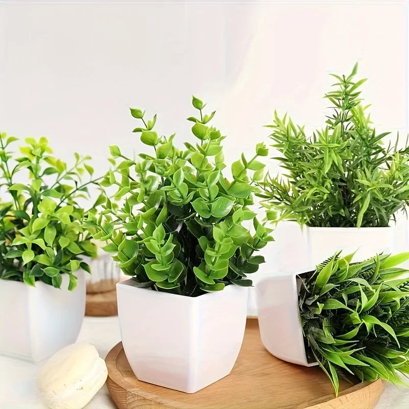 Artificial Potted Plant | Desktop Home & Office Decor