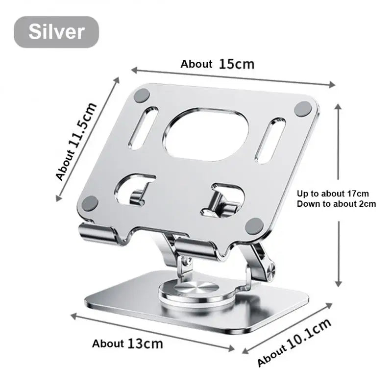Aluminum Alloy Laptop Bracket - 360° Rotation Foldable Stand
