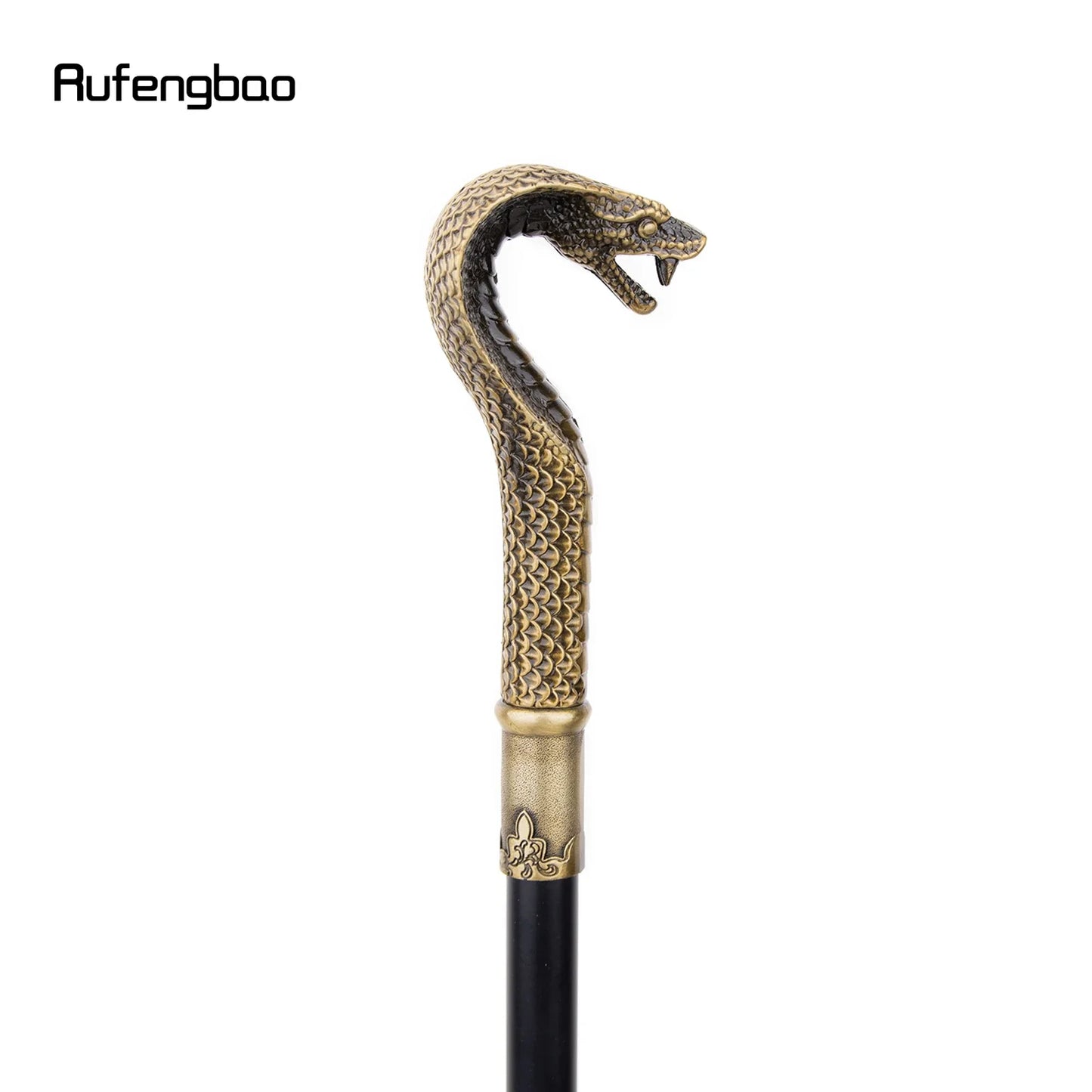 Bronze Snake Handle Walking Stick | Decorative Cane