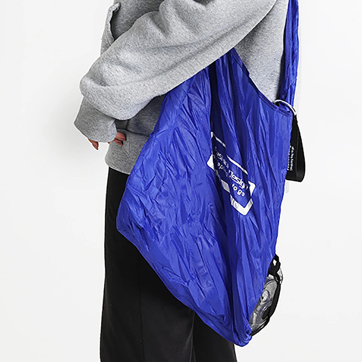 Folding Shopping Bag | Rotating Disc Storage for Groceries