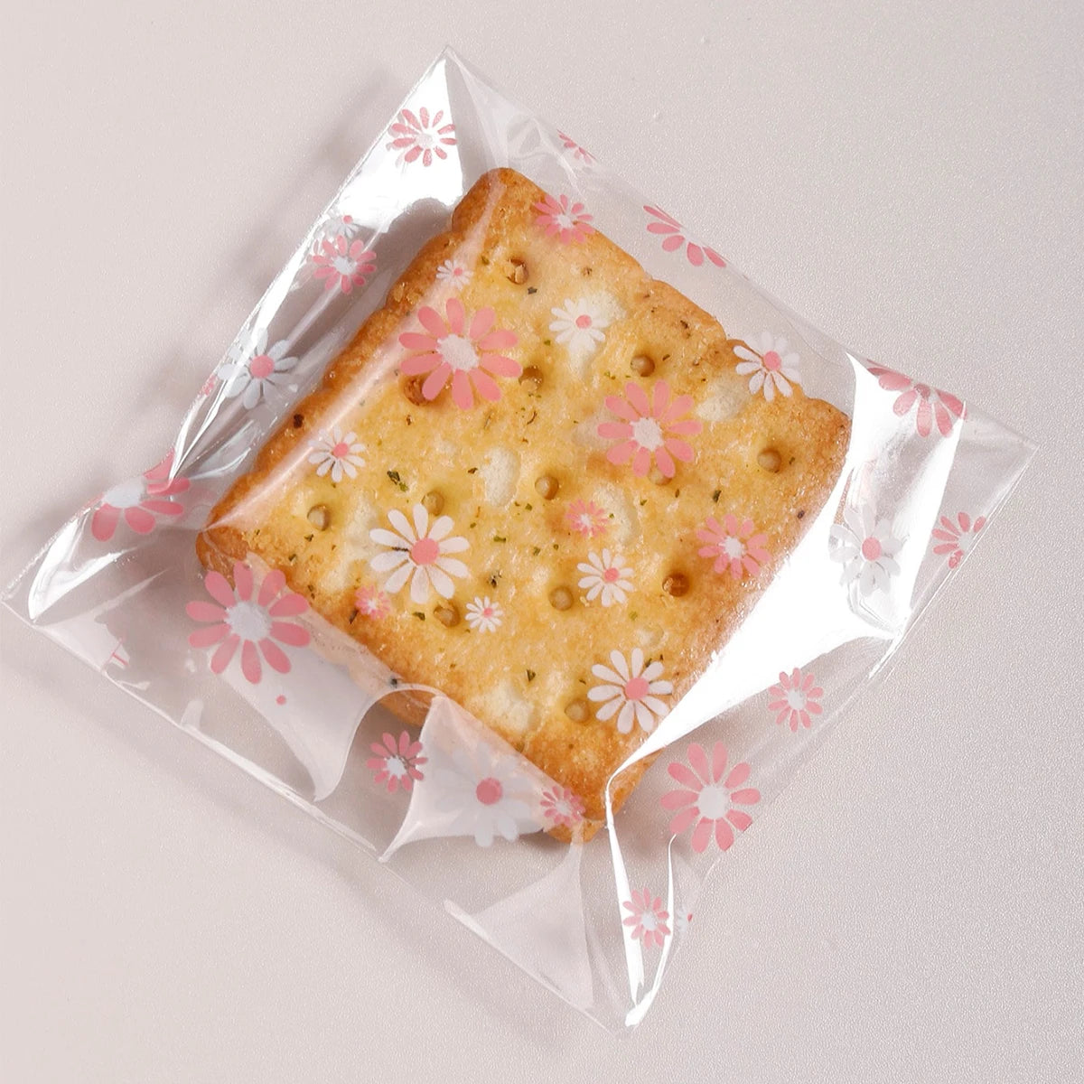 Plastic Packing Bags - Flower Self-Adhesive Gift Bags
