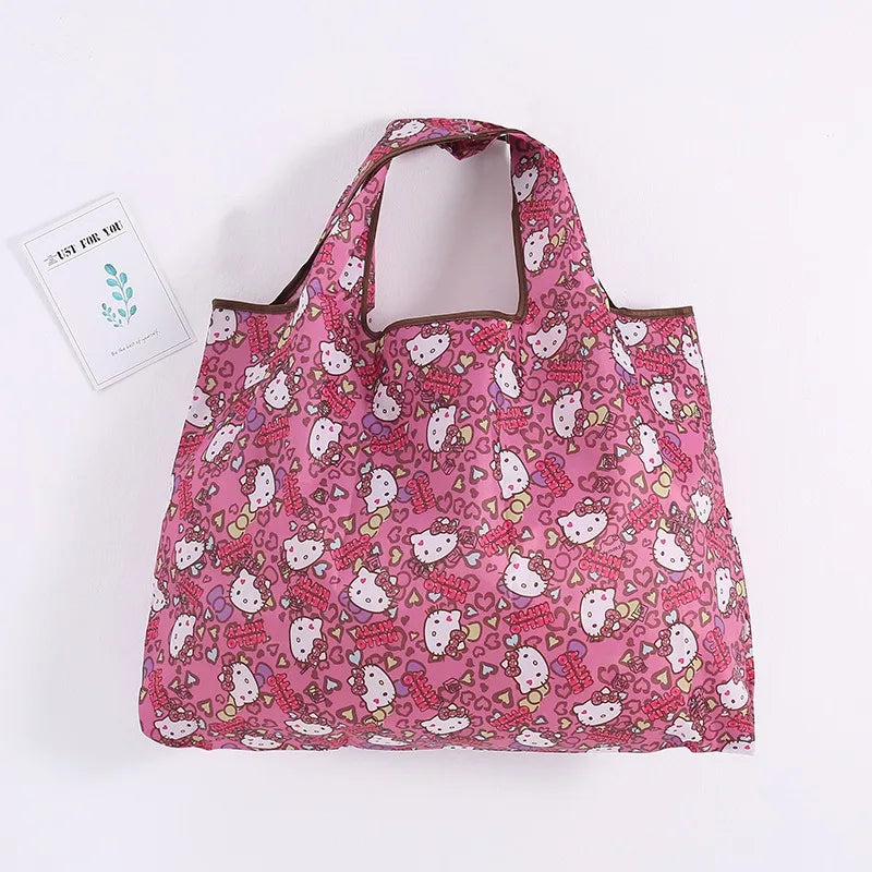 Hello Kitty Shopping Bag | Foldable Eco-Friendly Tote Bag