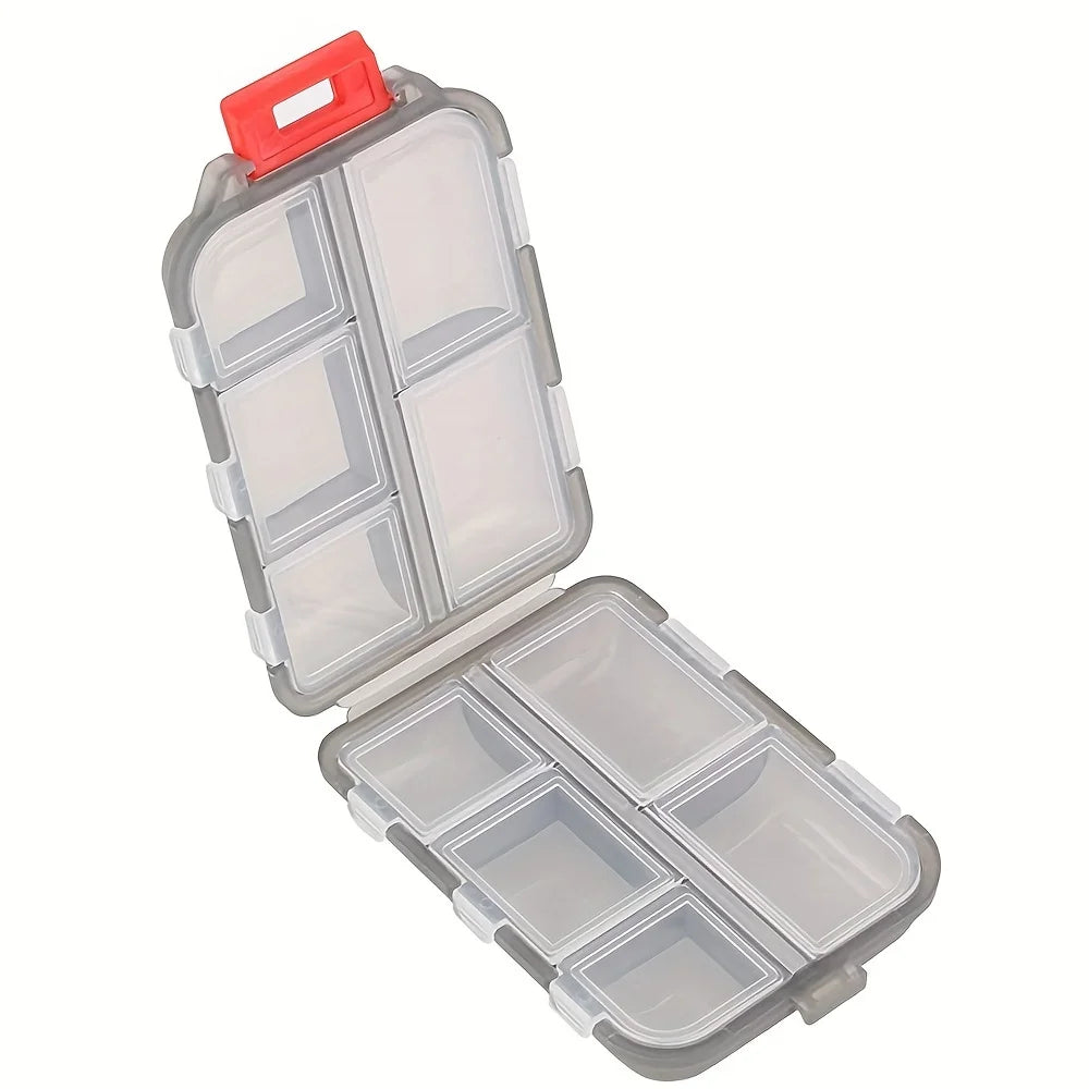 Tcare Travel Pill Organizer - Moisture Proof Daily Pill Case