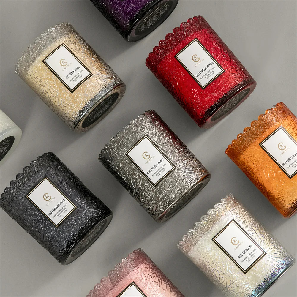 Luxury Scented Soy Candle - Natural Essential Oil for Sleep & Stress Relief