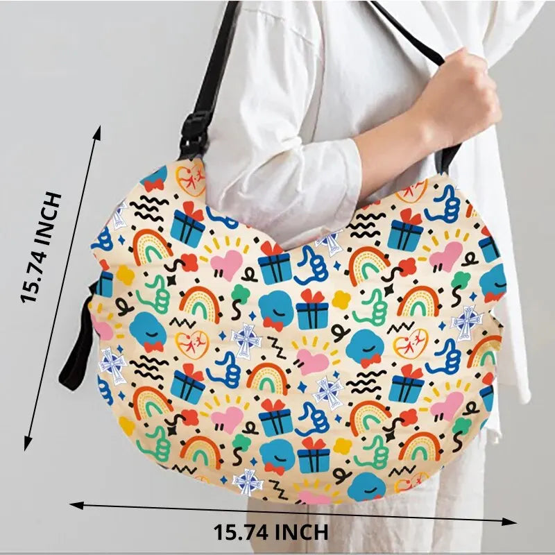 Folding Eco-Friendly Shopping Bag | Large Capacity Grocery Tote