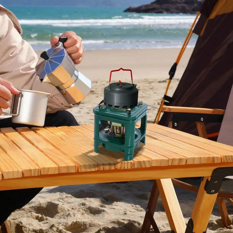 8-Wick Kerosene Stove - Portable Outdoor Camping Cooker