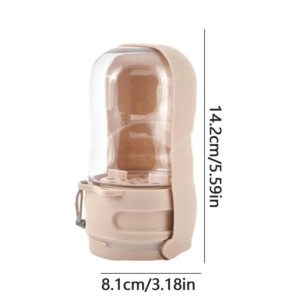 2-in-1 Dog Water Bottle - Portable Food & Water Dispenser
