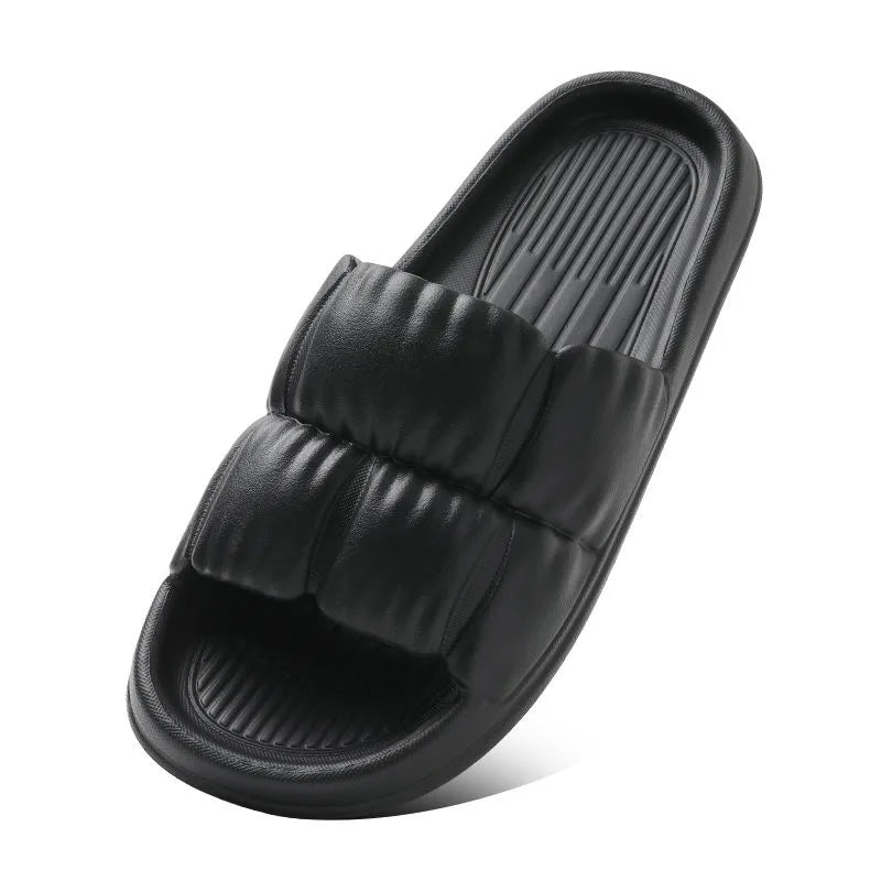 Women Soft Sole Cloud Slippers - Thick Platform Non-Slip Flip Flops