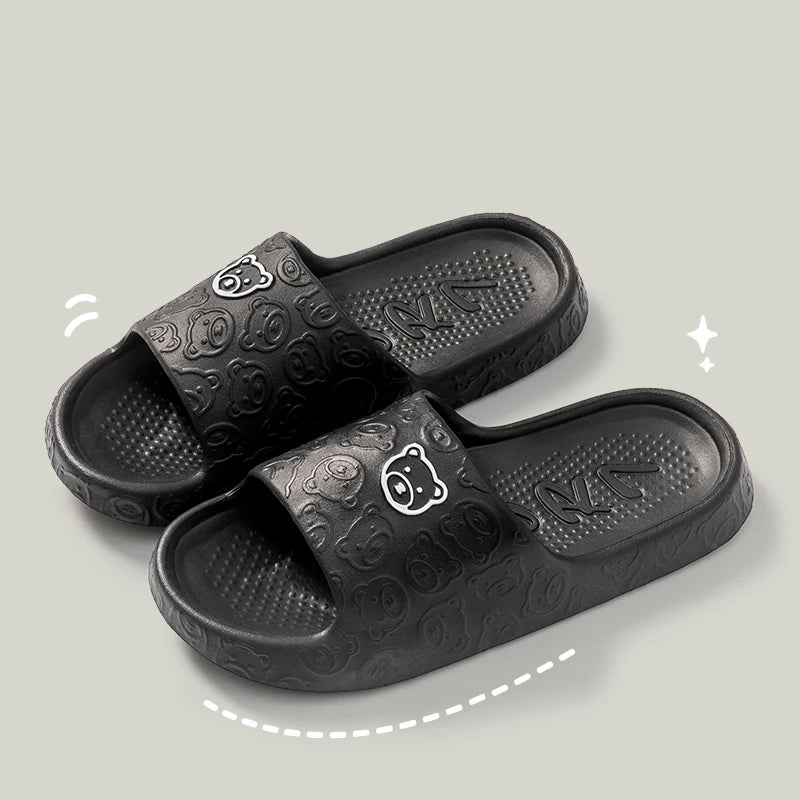 Cute Bear Women's Slippers - Summer Indoor Anti-Slip Shoes