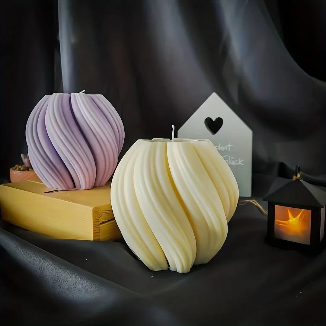 3D Geometric Pillar Candle Mold - DIY Aromatherapy Resin Mold