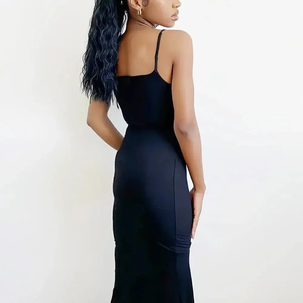 Women's Casual Lounge Slip Long Dress -Sleeveless Backless Maxi