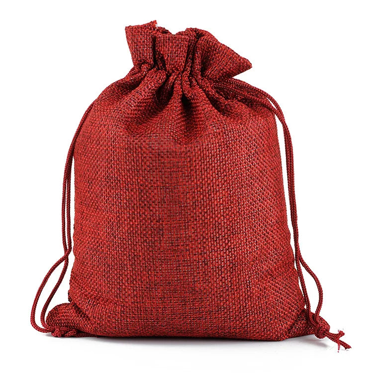 Jute Drawstring Bags - Multi Size Jewelry & Gift Bags