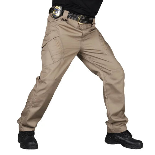 Men's Tactical Cargo Pants - Waterproof Multi-Pocket Outdoor Trousers