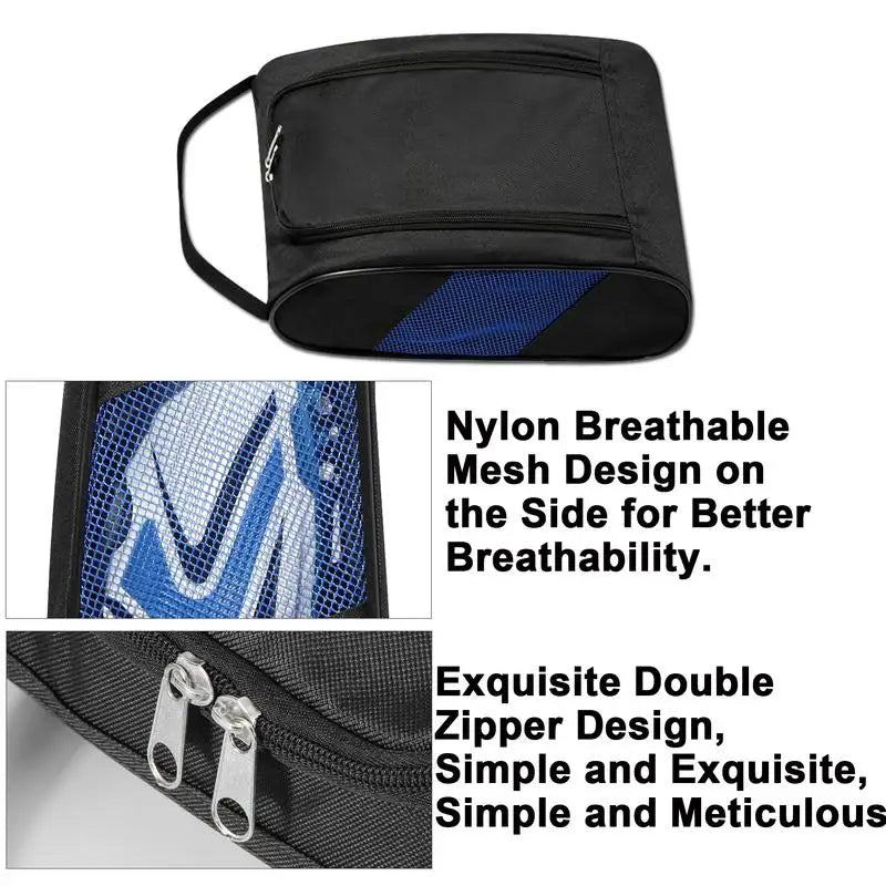 Waterproof Golf Shoe Bag – Travel Organizer with Ventilation