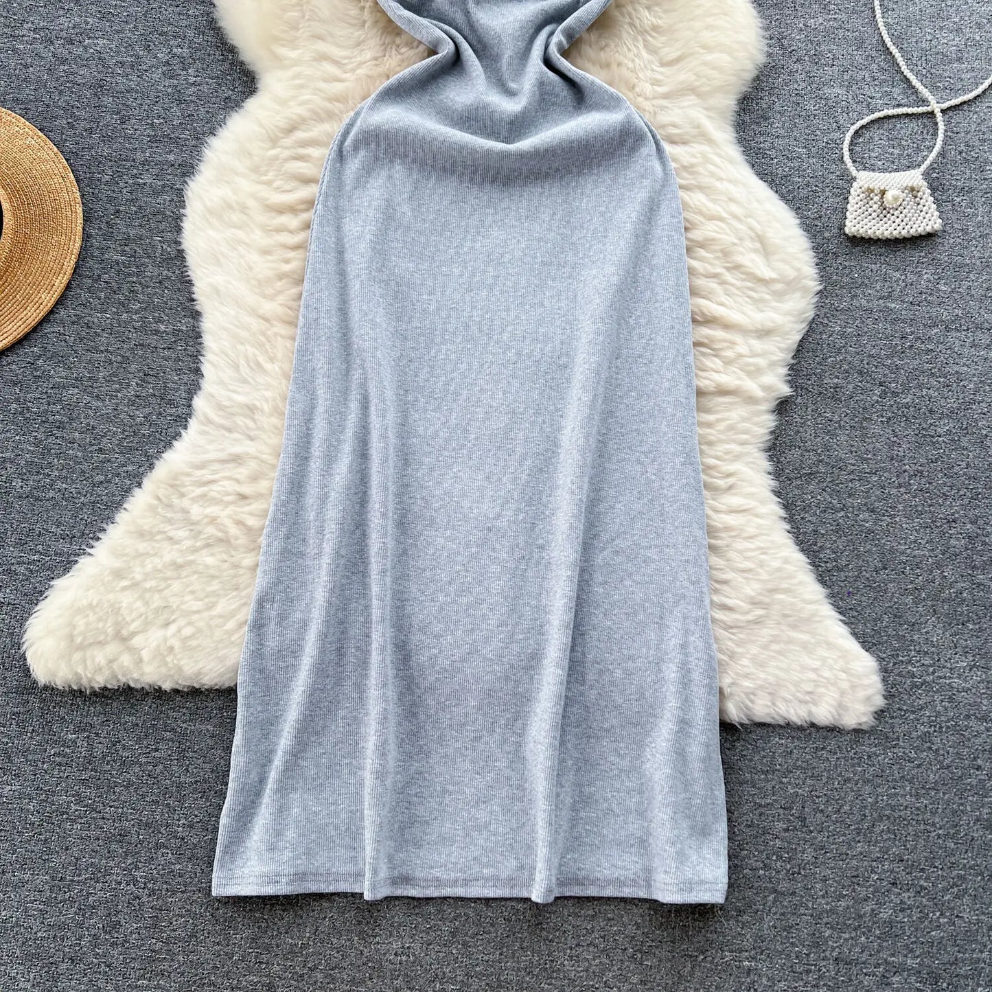 Sexy Hanging Neck Lace-Up Dress - Slimming Summer Party Dress
