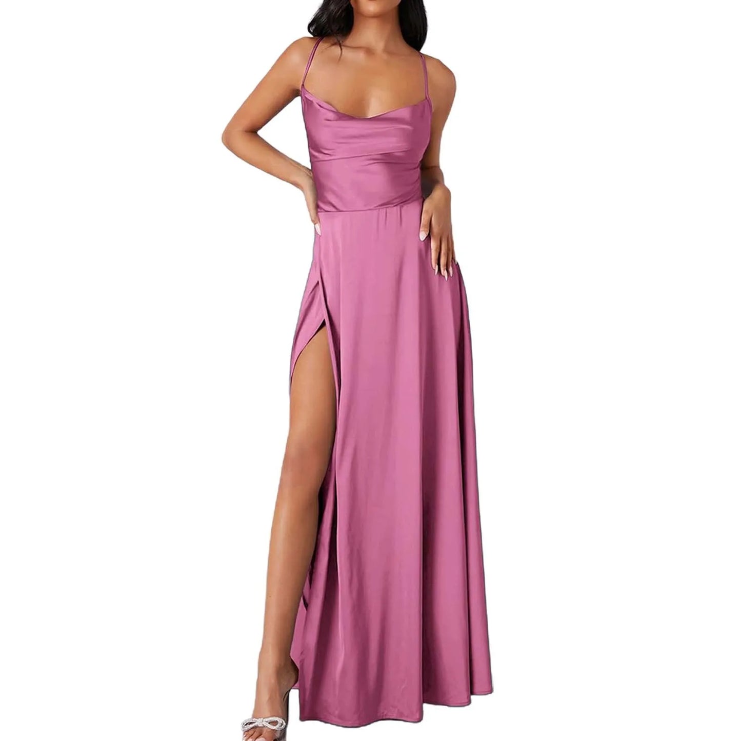 Chiffon Train Women Dress - Summer Tank Top Sleeveless Long Dress