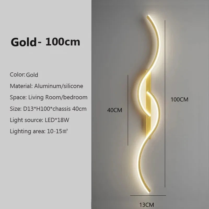 Minimalist Long Strip LED Wall Lamp