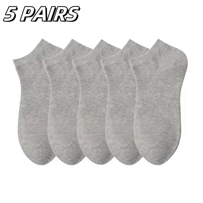 Men's Boat Socks - Summer Autumn Solid Color Non-Pilling