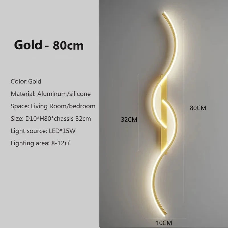 Minimalist Long Strip LED Wall Lamp