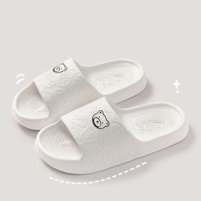 Cute Bear Women's Slippers - Summer Indoor Anti-Slip Shoes
