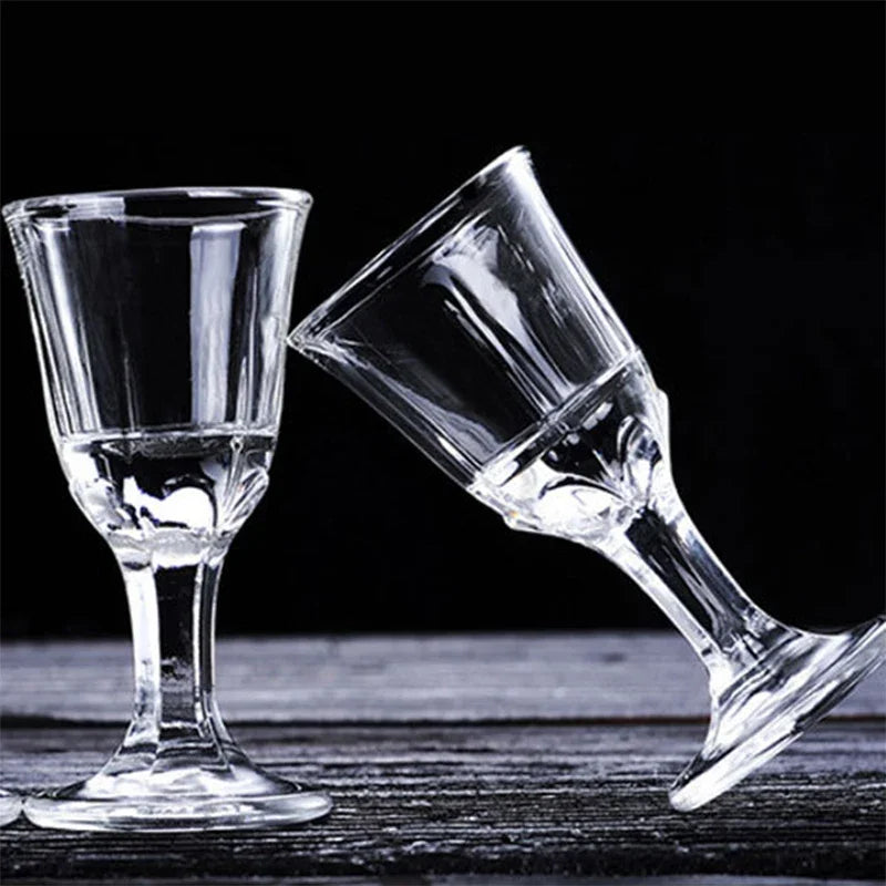 6pcs 10ml Mini Shot Glass Set – Clear Spirits Tasting Cups