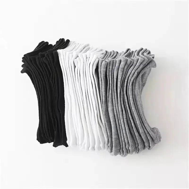 10 Pairs Men's Spring/Summer Socks - Thin Breathable Ankle Socks
