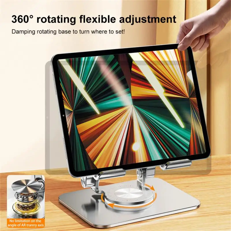 Aluminum Alloy Laptop Bracket - 360° Rotation Foldable Stand