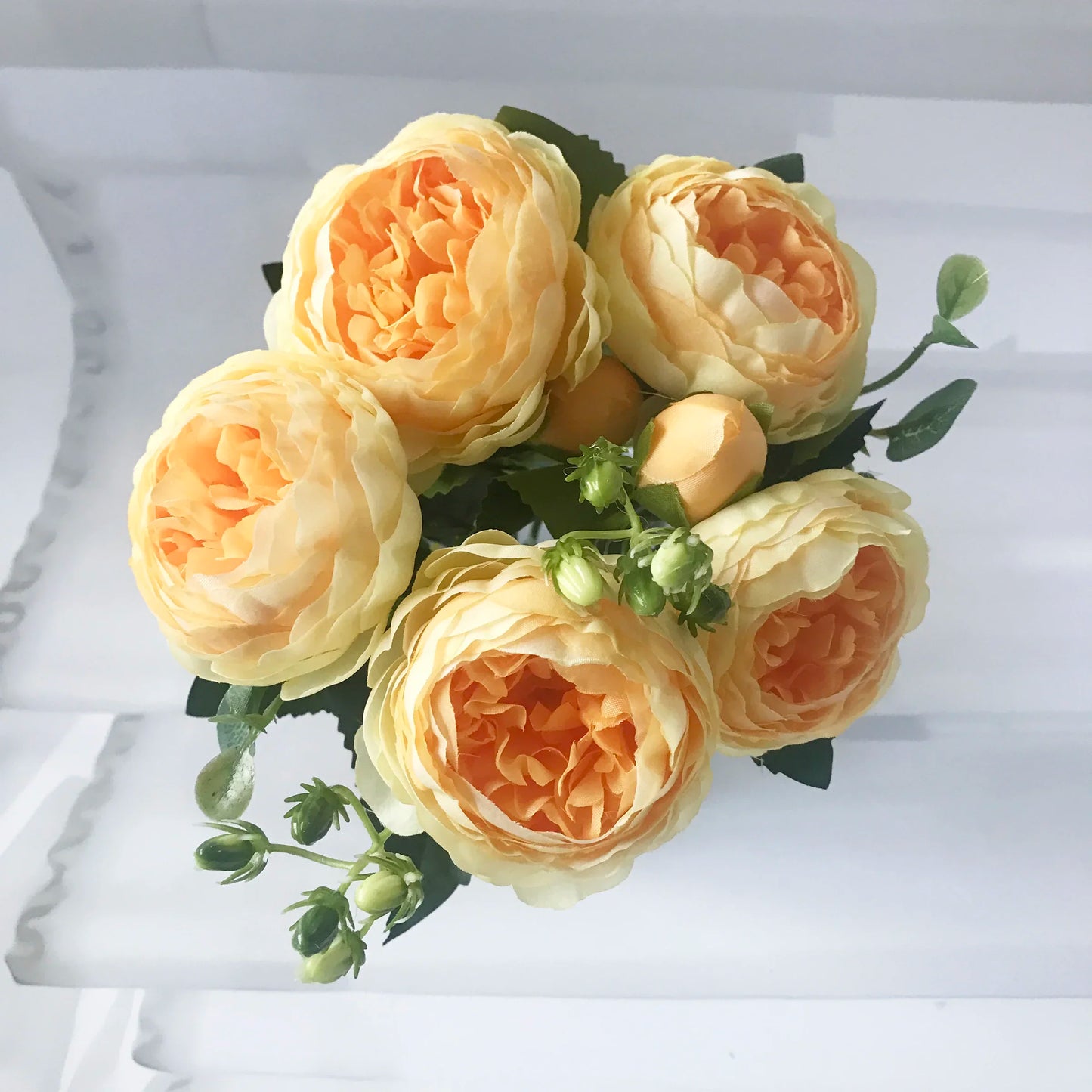 High-Quality Silk Peony & Hydrangea Bouquet for Home & Weddings