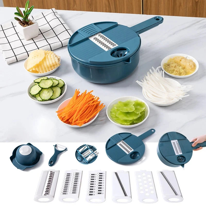 9-in-1 Vegetable Cutter | Multi-functional Grater & Shredder