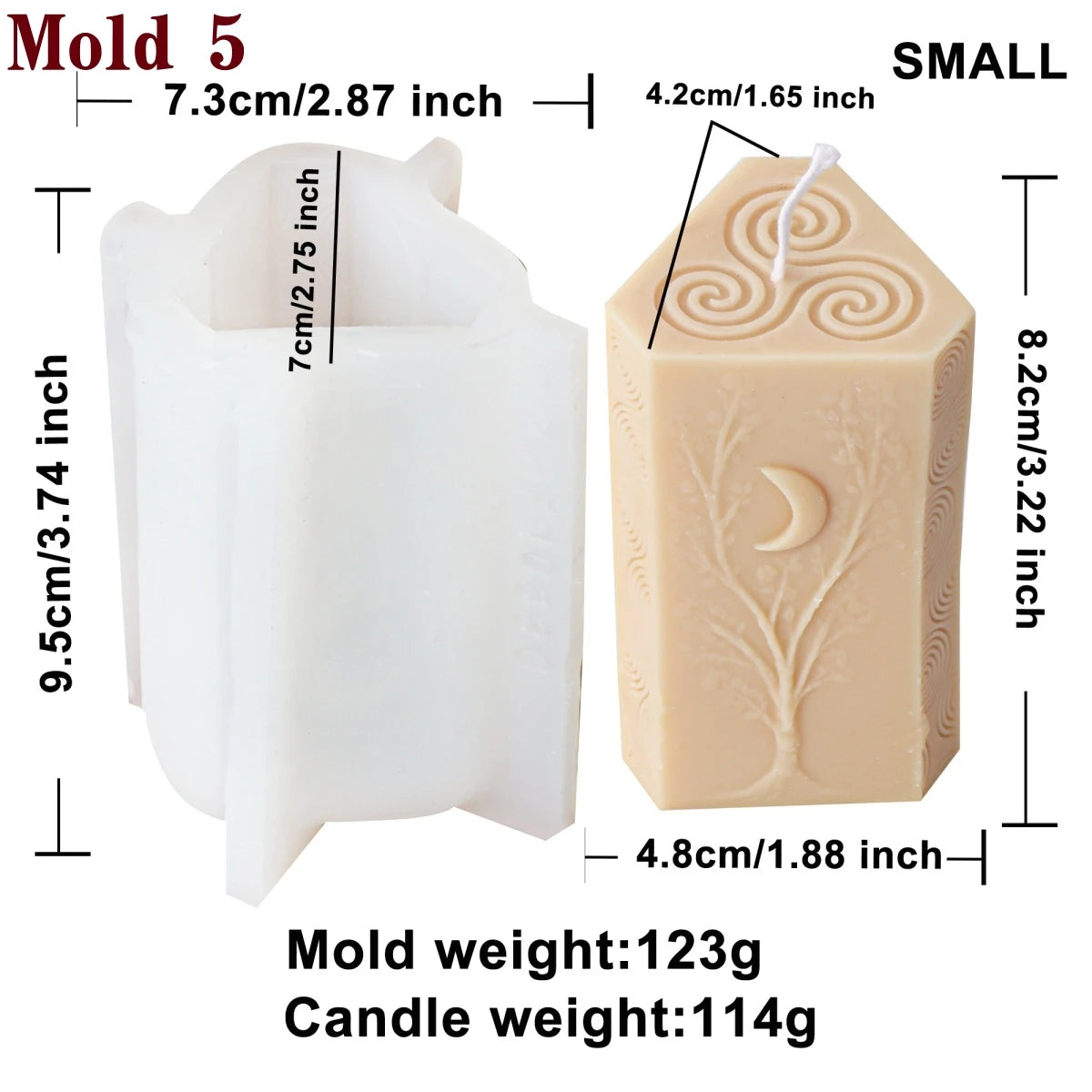 3D Moon Phase Candle Mold - Zodiac Pillar Candle Making Tool