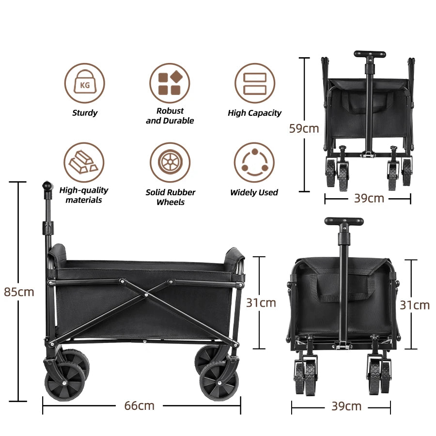Heavy-Duty Foldable Utility Cart