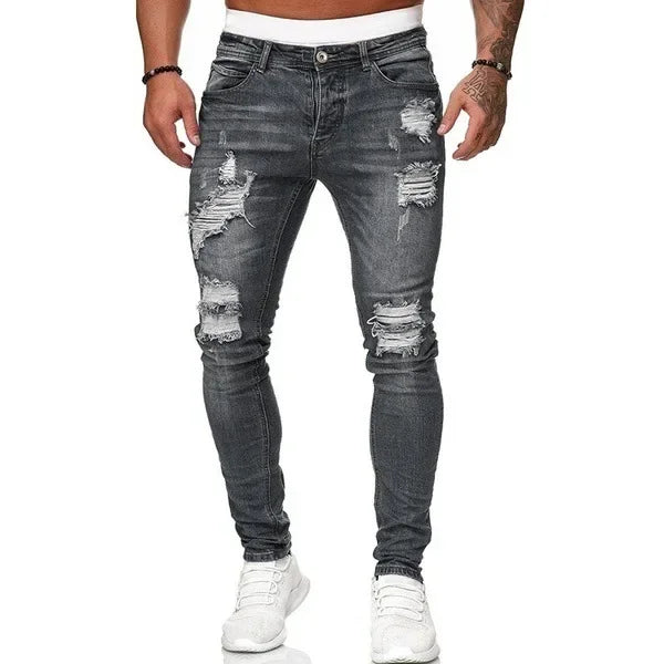 Men's High Waist Boyfriend Jeans