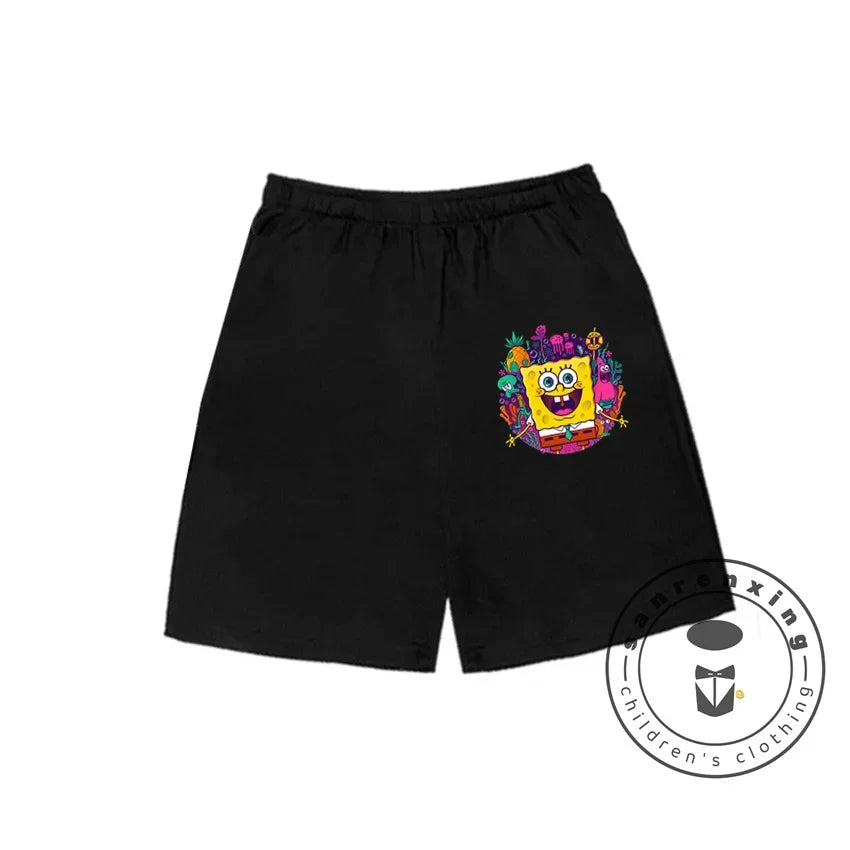 Hip-Hop Style SpongeBob T-Shirt for Kids