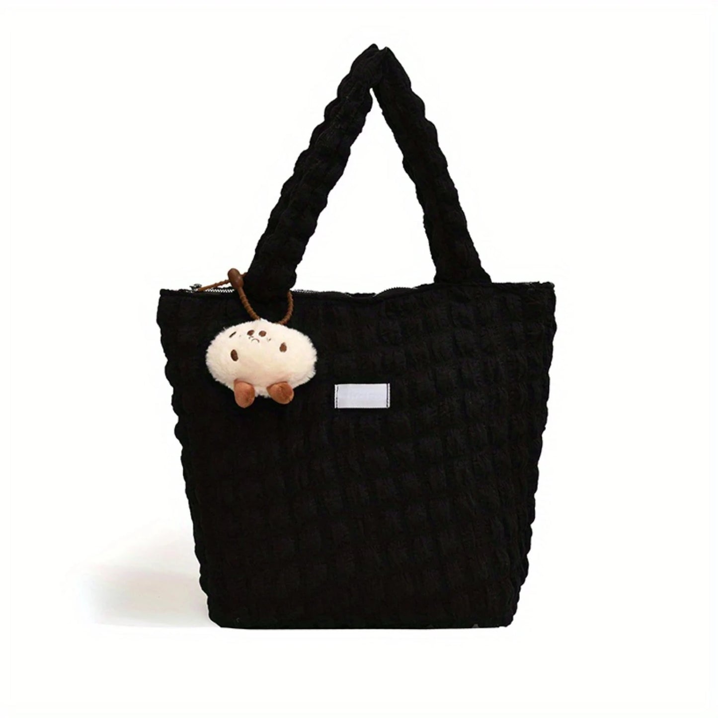 Ruched Tote Bag | Pleated Shoulder Bag | Bubble Handbag - Fashion for Women