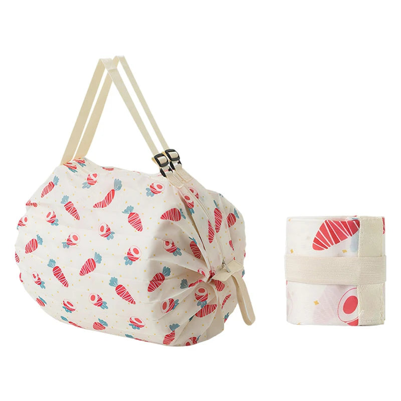 Foldable Shopping Bag - Waterproof Travel Beach & Grocery Bag