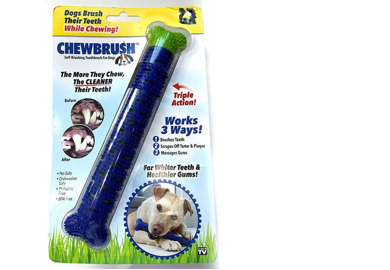 Dog Tooth Grinding Stick β Rubber Toothbrush Chewing Toy for Teeth Cleaning